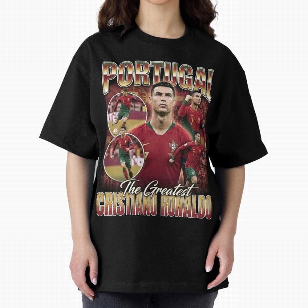Cristiano Ronaldo Portugal Vintage Oversized T-Shirt Make the Season About FIFA World Cup 2026 Group Stage Spirit, Inspired by Portugal, Spain and Germany, Neymar, Haaland and Cristiano Ronaldo, Tournament Hype, Historic Matchups, Family Viewing