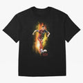 Ronaldo Wallpaper Oversized T-Shirt Treasure FIFA World Cup 2026 USA Canada Mexico for Fans of Messi and Cristiano Ronaldo and England and Germany, Bringing Vintage Soccer Flavor, Modern Football Stars, National Flags and Final Night Emotion; Great