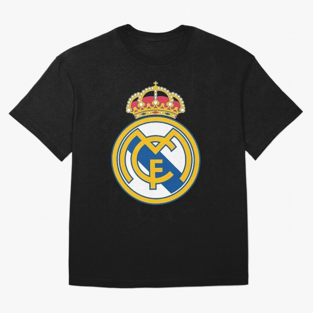 The Madrid CF Logo Oversized T-Shirt Relive the Noise and Pride of FIFA World Cup 2026 Group Stage for Fans of Messi, CR7 and Mbappe and England and Germany, Bringing Match Day Excitement, Supporter Culture, Golden Goals and Global Football