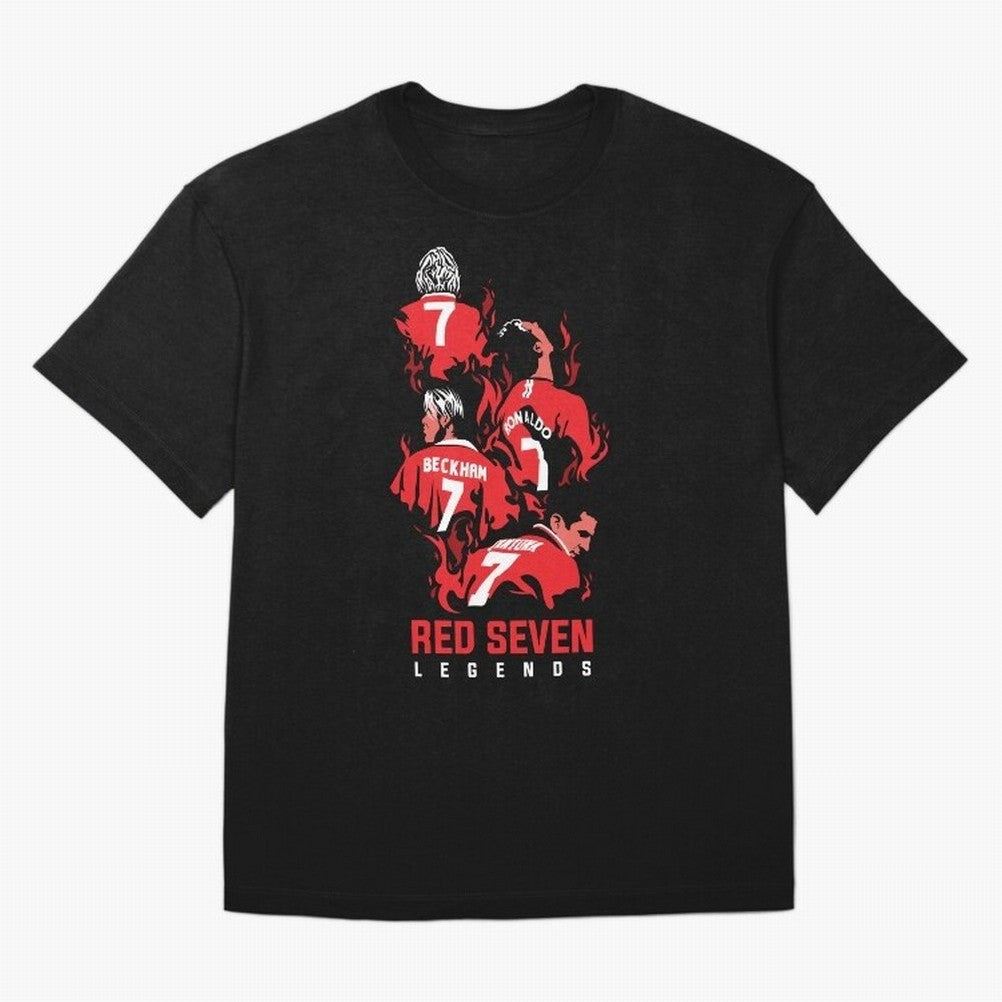 The Red Seven - Man Utd Oversized T-Shirt Feel International Energy from FIFA World Cup 2026 USA Canada Mexico Spirit, Filled with Argentina, Cristiano Ronaldo, Stadium Memories, Football Loyalty, International Chants and Championship Tradition;
