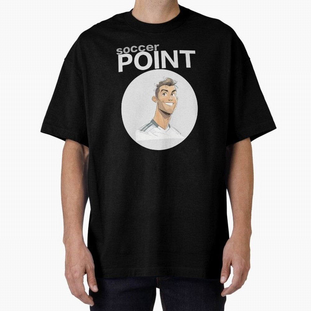 Cristiano Ronaldo POINT Oversized T-Shirt Fuel the Hype around FIFA World Cup 2026 Spirit, Built around Spain, CR7 and Messi, Champion Mindset, Group Stage Buzz, Knockout Tension and Passionate Fan Culture; Perfect for Fans, Collectors, Family