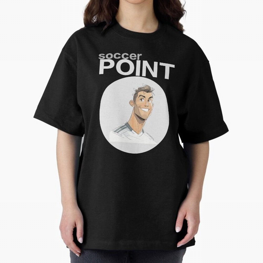 Cristiano Ronaldo POINT Oversized T-Shirt Fuel the Hype around FIFA World Cup 2026 Spirit, Built around Spain, CR7 and Messi, Champion Mindset, Group Stage Buzz, Knockout Tension and Passionate Fan Culture; Perfect for Fans, Collectors, Family
