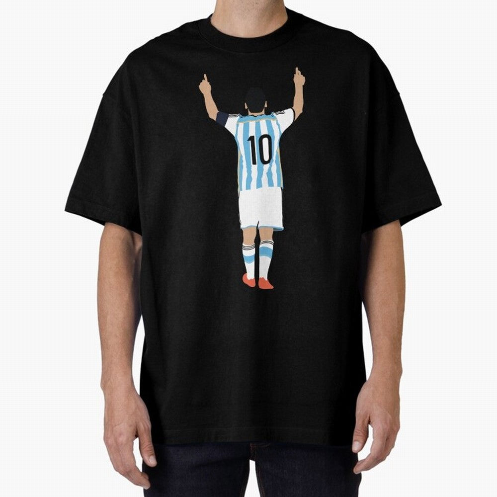 Lionel Messi, #m30 Oversized T-Shirt Celebrate National Team Dreams in the FIFA World Cup 2026 USA Canada Mexico Journey through Mbappe and Neymar Highlights, Germany Pride, Sports Nostalgia, International Competition, Famous Players and