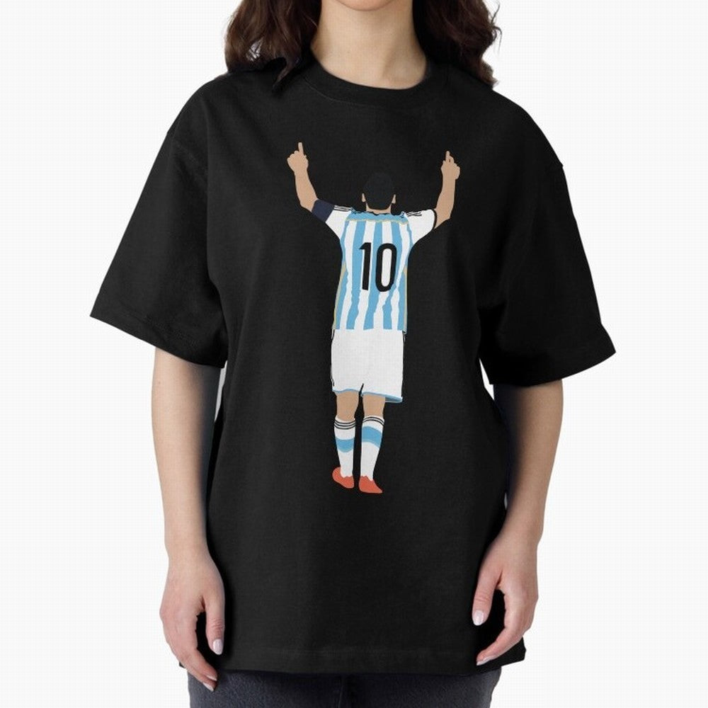 Lionel Messi, #m30 Oversized T-Shirt Celebrate National Team Dreams in the FIFA World Cup 2026 USA Canada Mexico Journey through Mbappe and Neymar Highlights, Germany Pride, Sports Nostalgia, International Competition, Famous Players and