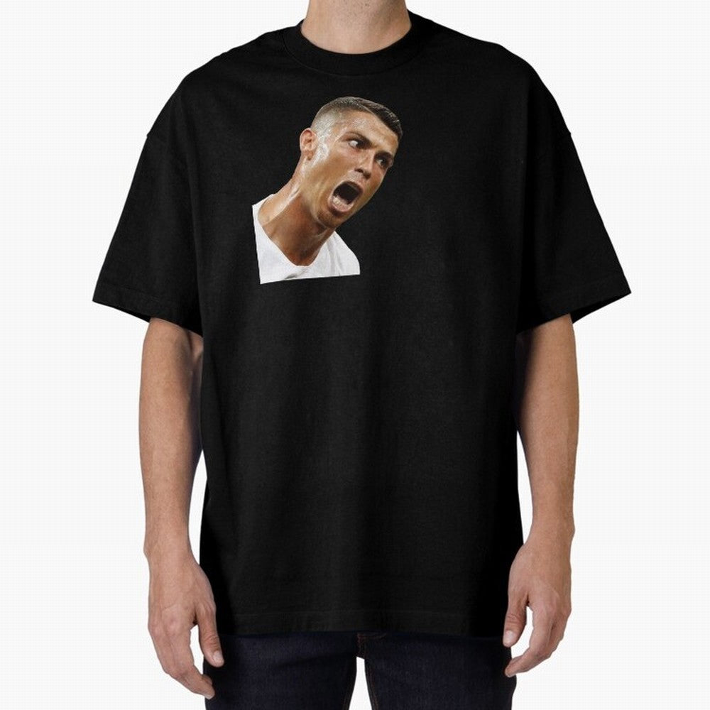 cristiano ronaldo siuuu meme Oversized T-Shirt Support FIFA World Cup 2026 Group Stage Highlighting Haaland, Brazil Energy, Game Day Rituals, Football Legends, Country Pride and the Road to the Final; Ideal for Fans Who Follow Messi, Cristiano