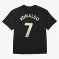 CR7 Uniform with signature Oversized T-Shirt Celebrate Every Goal in the FIFA World Cup 2026 USA Canada Mexico Journey through Neymar Highlights, England, France and Netherlands Pride, Global Supporter Spirit, Legendary Goals, National Colors and