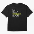 Eat sleep siuuu repeat Oversized T-Shirt Keep the Legacy of FIFA World Cup 2026 Spirit, Celebrating Germany, Messi, Neymar and Mbappe, Stadium Chants, National Pride, Trophy Dreams and Unforgettable Football Memories; Perfect for Supporters Who