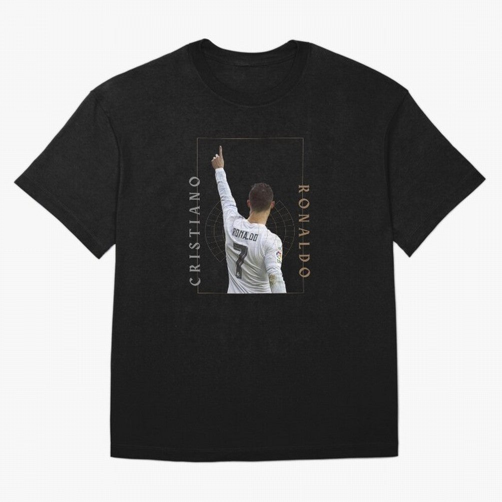 Cristiano Ronaldo CR7 Best Seller Oversized T-Shirt Keep the Match Day Mood of FIFA World Cup 2026 USA Canada Mexico for Fans of Haaland and Mbappe and Brazil, Bringing Worldwide Fan Energy, Dramatic Goals, Stadium Lights and Championship