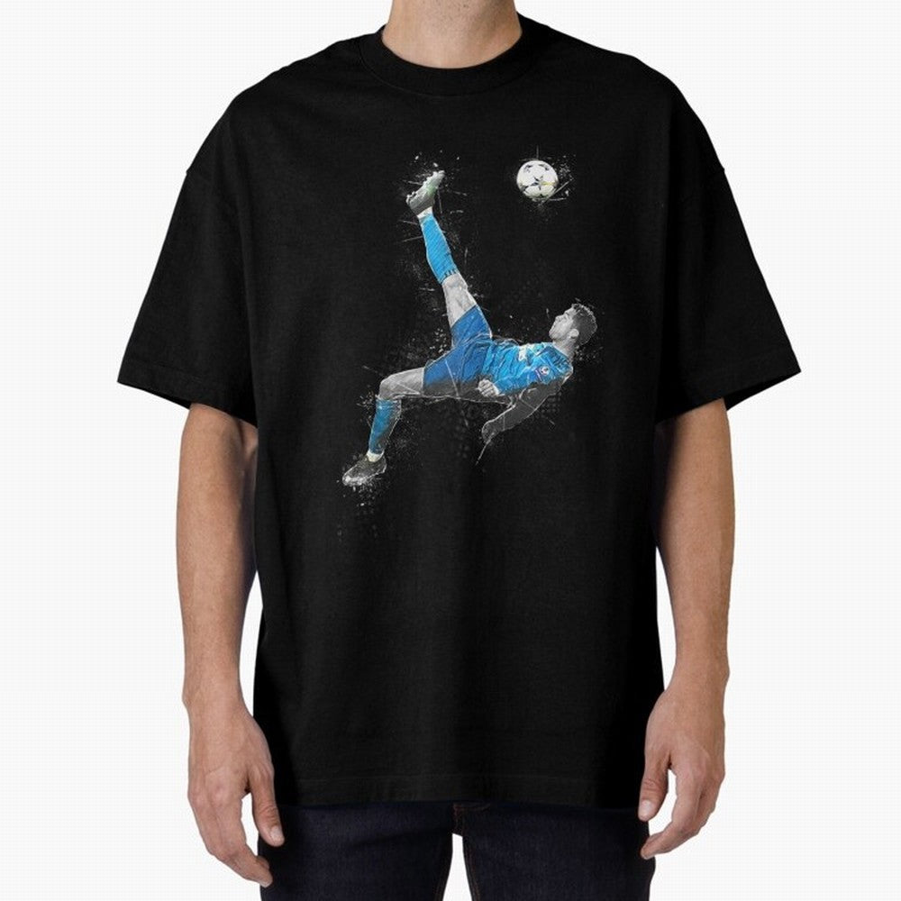 Cristiano Ronaldo Cristiano Ronaldo Oversized T-Shirt Stand Proud for FIFA World Cup 2026 Group Stage for Fans of Neymar and Portugal, Bringing Match Day Excitement, Supporter Culture, Golden Goals and Global Football Passion; Great for Watch