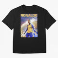 Ronaldo Al-Nassr Football Club - Oversized T-Shirt Follow Global Football Passion for FIFA World Cup 2026 USA Canada Mexico, Driven by Haaland and Mbappe, Spain, Football Festival Excitement, Trophy Ambitions, Country Rivalries and Star Player