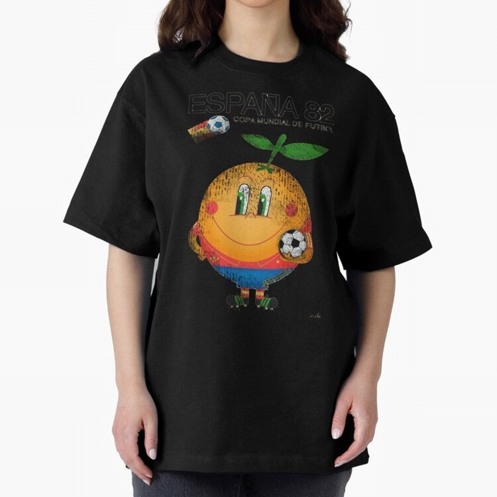 Espana 82 Oversized T-Shirt Elevate FIFA World Cup 2026 Group Stage for Fans of Messi and Brazil, Bringing Stadium Chants, National Pride, Trophy Dreams and Unforgettable Football Memories; Built for Supporters Chasing Trophy Dreams, Final Match