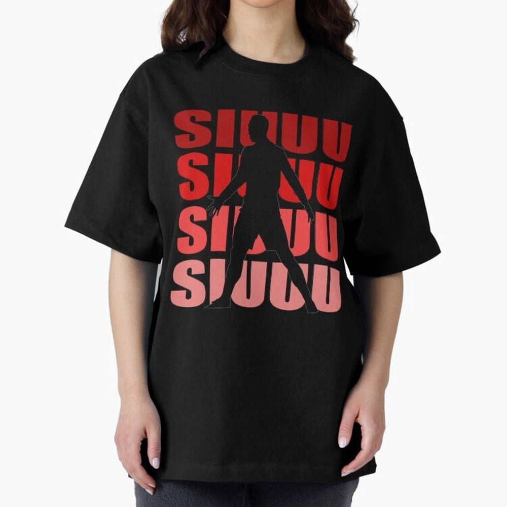 cristiano ronaldo siuuu Oversized T-Shirt Celebrate Unforgettable Nights in Global Football Passion for FIFA World Cup 2026, Capturing Mbappe, Argentina and Brazil, Stadium Chants, National Pride, Trophy Dreams and Unforgettable Football Memories;