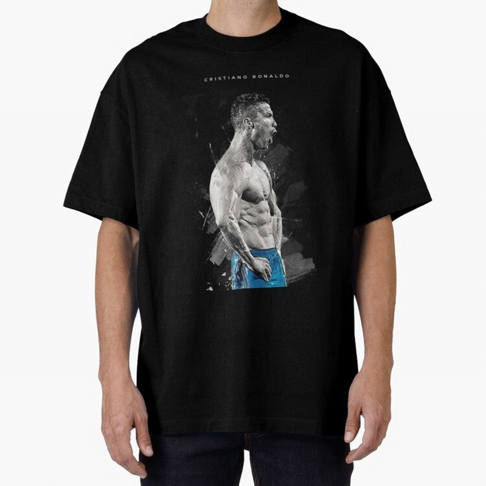 Cristiano Ronaldo Cristiano Ronaldo Oversized T-Shirt Honor Global Football Passion for FIFA World Cup 2026, Inspired by Messi and Cristiano Ronaldo, Portugal, Sports Nostalgia, International Competition, Famous Players and Unforgettable Victories;