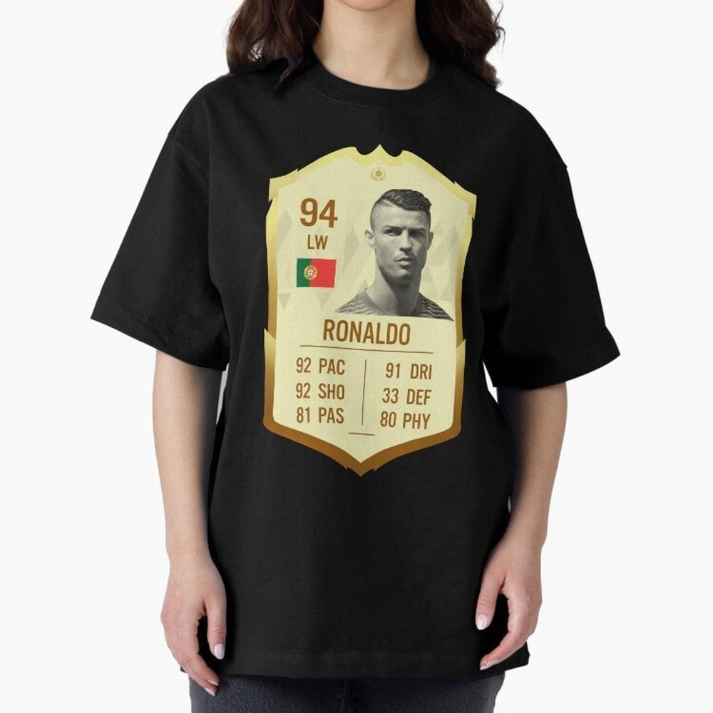 Cristiano Ronaldo Ultimate Card Oversized T-Shirt Carry the Dream of FIFA World Cup 2026 Group Stage Built around Cristiano Ronaldo, Haaland and CR7, Argentina Energy, Fan Favorite Moments, National Team Passion, Big Match Drama and Soccer History;