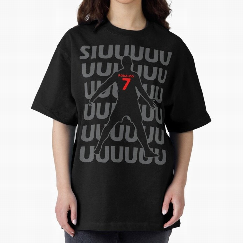 Siuuuuuu Cristiano Ronaldo Kids T-Shirt Oversized T-Shirt Join the Countdown to FIFA World Cup 2026 USA Canada Mexico for Fans of CR7 and Messi and Spain and Netherlands, Bringing Tournament Hype, Historic Matchups, Family Viewing Parties and