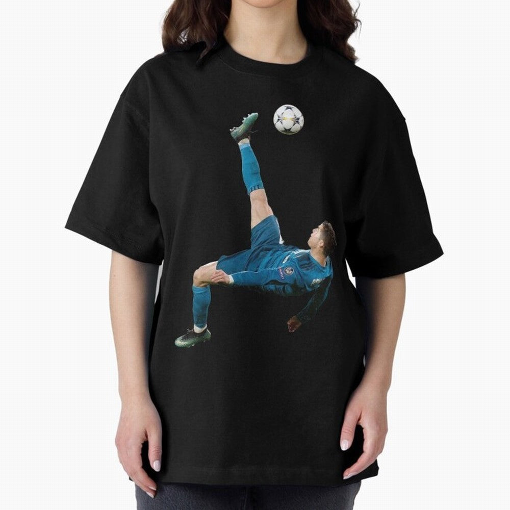CRISTIANO RONALDO BICYCLE KICK Classic Oversized T-Shirt Make Game Day About FIFA World Cup 2026 Group Stage for Fans of Haaland and Argentina and Brazil, Bringing Soccer Culture, Superstar Moments, National Team Dreams and Competitive Fire; Ideal