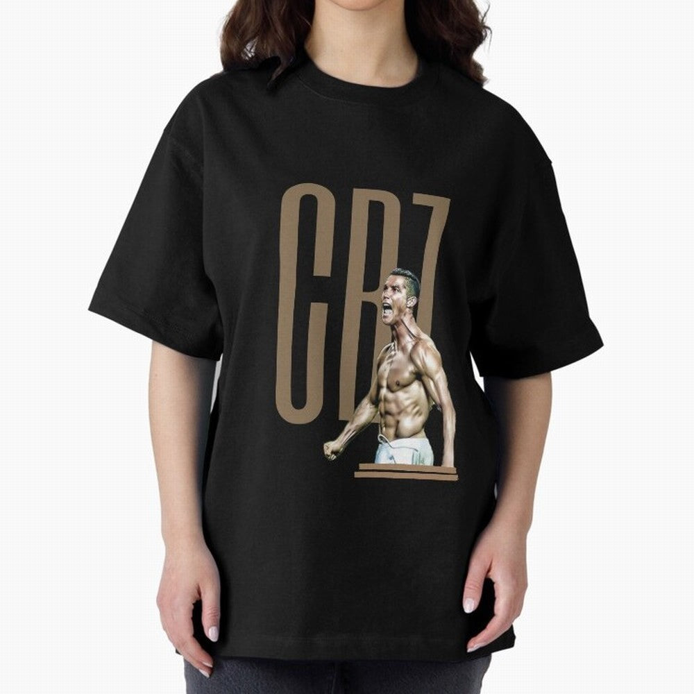 Best Seller - CR7 - Cristiano Ronaldo Merchandise Oversized T-Shirt Show Your Love for the FIFA World Cup 2026 Group Stage Journey through Mbappe Highlights, Argentina and Brazil Pride, Retro Football Energy, Iconic Rivalries, Trophy Chase Drama
