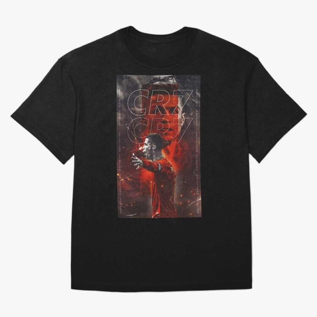 Cristiano Ronaldo Art Oversized T-Shirt Live the Energy of FIFA World Cup 2026 Group Stage Built around Mbappe and Neymar, France and Portugal Energy, Match Day Excitement, Supporter Culture, Golden Goals and Global Football Passion; Ideal for