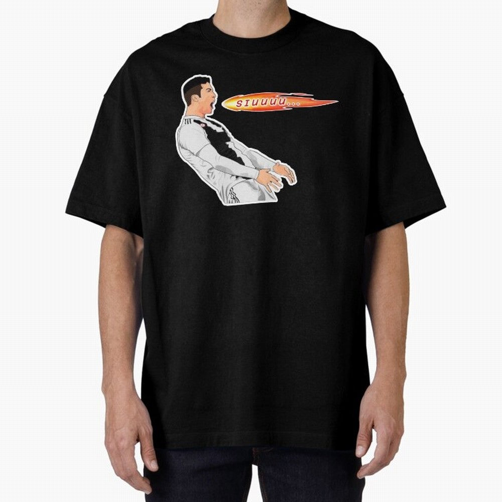 Siuuu Cristiano ronaldo funny Oversized T-Shirt Cheer through Every Moment of Global Football Passion for FIFA World Cup 2026 USA Canada Mexico, Connected to Cristiano Ronaldo, England, France and Netherlands, Vintage Soccer Flavor, Modern Football