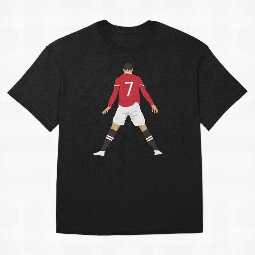 CR7 Man U | SIIIIIUUUUUUU (Celebration) Oversized T-Shirt Feel FIFA World Cup 2026 Group Stage Spirit, Driven by Portugal, Spain and Germany, CR7 and Messi, Tournament Hype, Historic Matchups, Family Viewing Parties and Global Sports Pride; Perfect