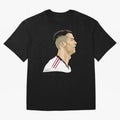 C Ronaldo - Iconic Oversized T-Shirt Support Iconic Players in FIFA World Cup 2026 Made for CR7 and Messi, Argentina, France and Brazil Energy, Football History, Final Match Energy, Crowd Noise and Once in a Lifetime Moments; Great for Watch