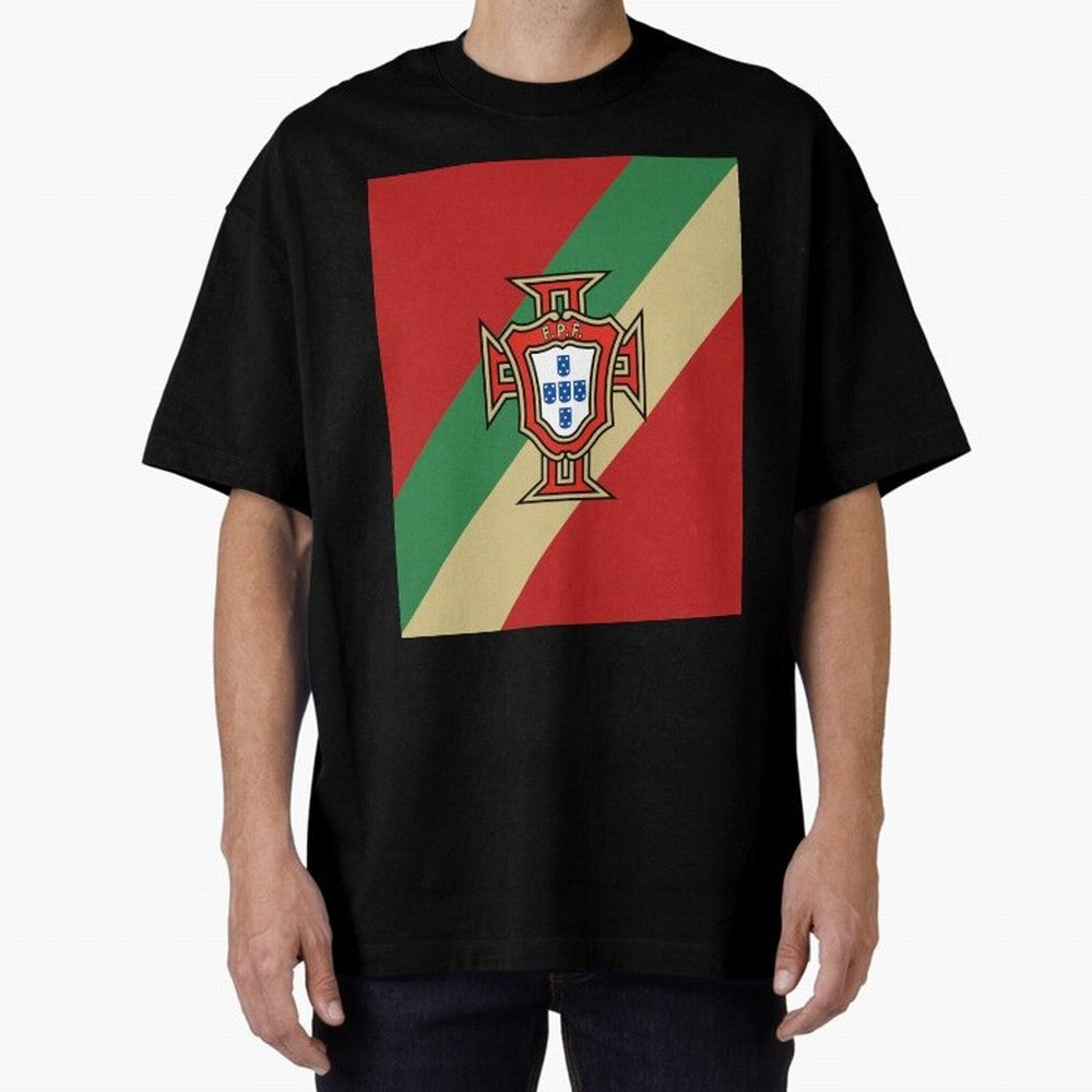 Portugal | 2026 World Cup Fan Apparel Oversized T-Shirt Show Up for the Glory of FIFA World Cup 2026 USA Canada Mexico Connected to Messi, Neymar and Mbappe, Spain and Netherlands Energy, Classic Soccer Heritage, Championship Pressure, Fan Loyalty