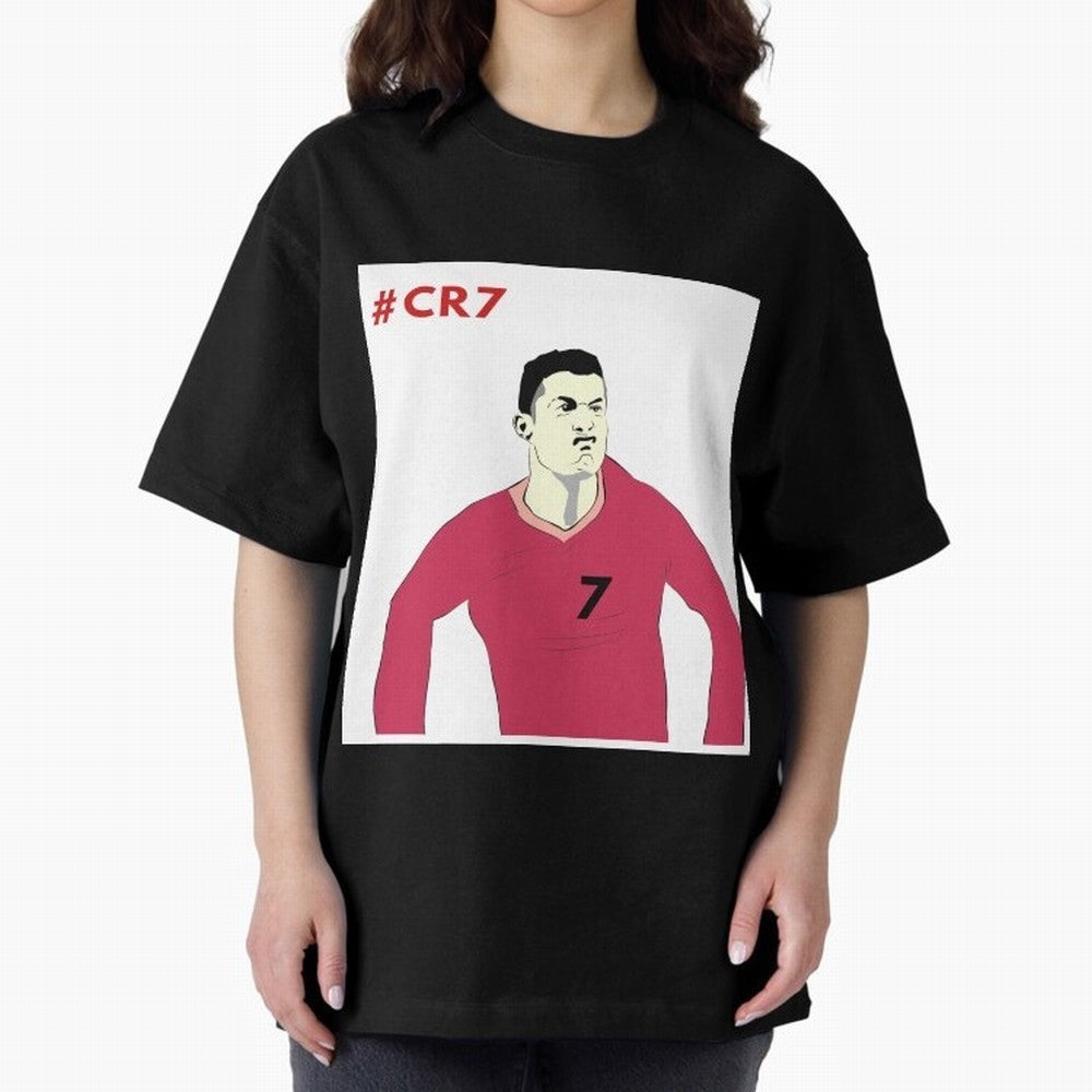 Cristiano ronaldo Oversized T-Shirt Honor Champions and Dreams in the FIFA World Cup 2026 Journey through Mbappe Highlights, Netherlands Pride, Soccer Culture, Superstar Moments, National Team Dreams and Competitive Fire; Ideal for Passionate Fans