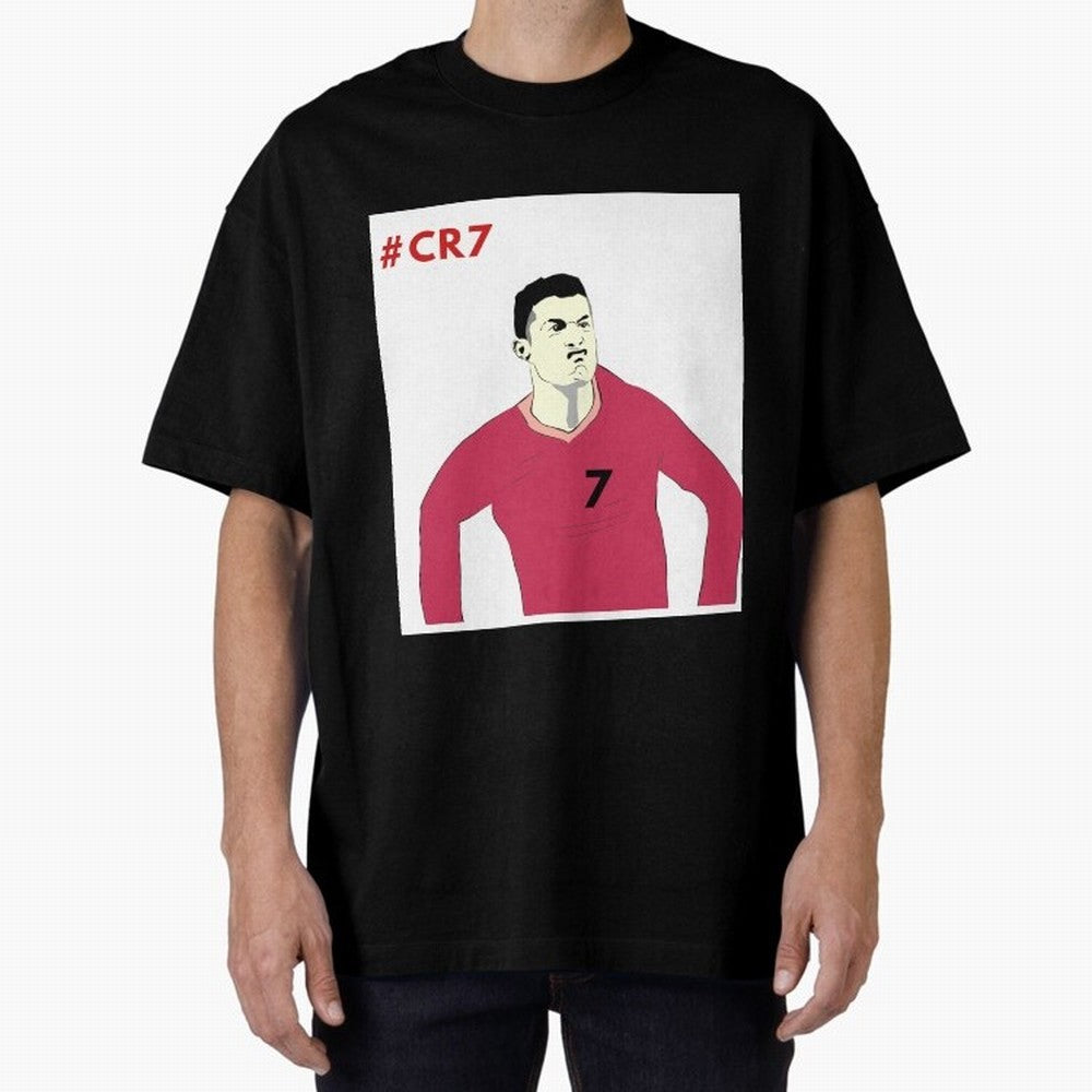 Cristiano ronaldo Oversized T-Shirt Honor Champions and Dreams in the FIFA World Cup 2026 Journey through Mbappe Highlights, Netherlands Pride, Soccer Culture, Superstar Moments, National Team Dreams and Competitive Fire; Ideal for Passionate Fans