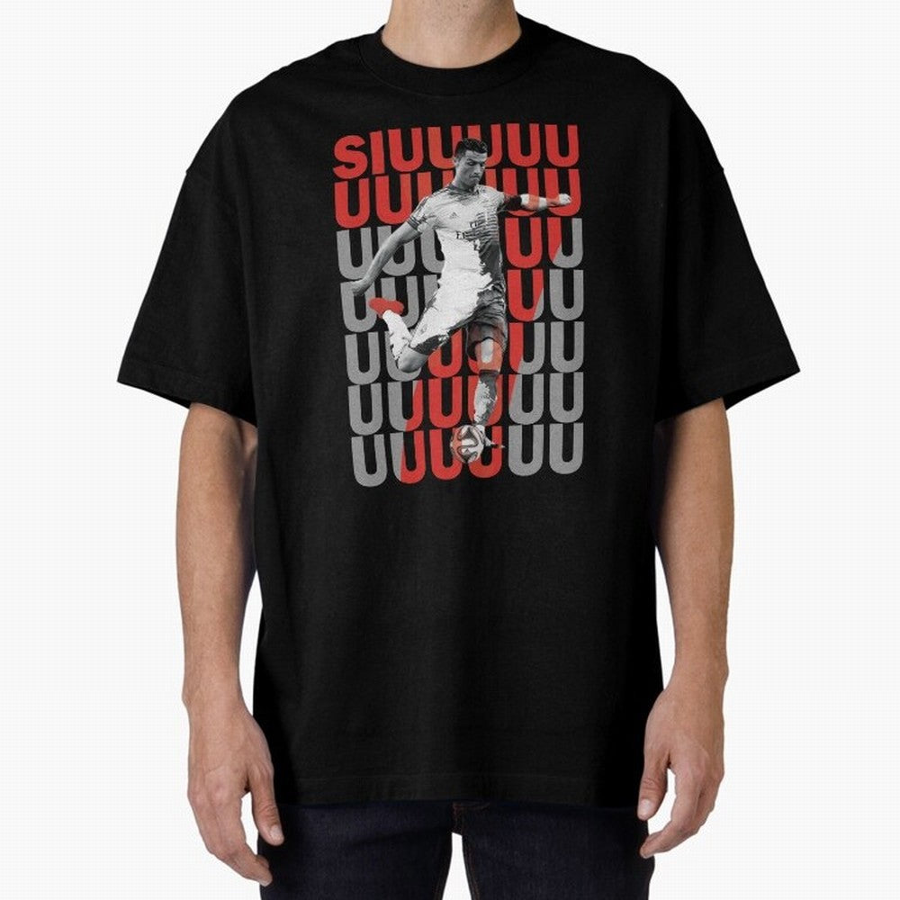 Siuuuuuu Cristiano Ronaldo Oversized T-Shirt Step into Match Day Hype around FIFA World Cup 2026 Group Stage, CR7, Brazil, Portugal and Argentina, Soccer Culture, Superstar Moments, National Team Dreams and Competitive Fire; Perfect for Supporters