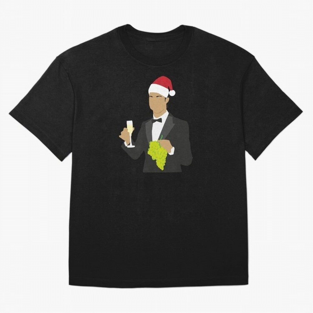 Cristiano Ronaldo enjoing Christmas Oversized T-Shirt Celebrate Global Passion for FIFA World Cup 2026 for Fans of CR7 and Messi and Portugal, Spain and Germany, Bringing Sports Nostalgia, International Competition, Famous Players and Unforgettable