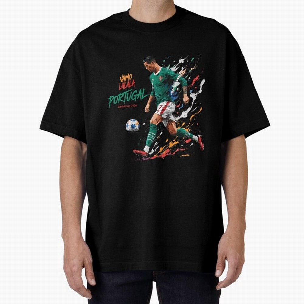 Portugal CR7 Fan World Cup 26 Oversized T-Shirt Make Game Day About FIFA World Cup 2026 Driven by Neymar, England Energy, Retro Football Energy, Iconic Rivalries, Trophy Chase Drama and Stadium Atmosphere; Created for Match Day Parties, Soccer