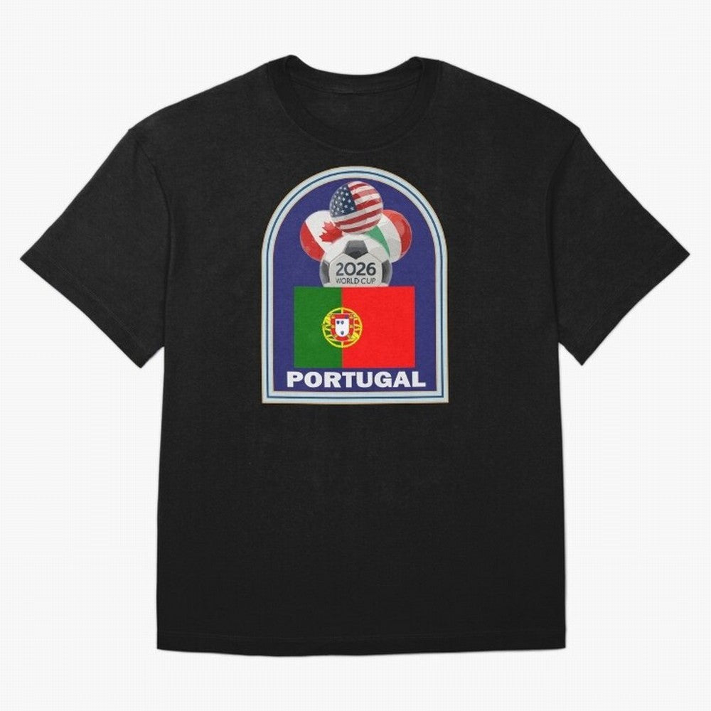 Portugal 2026 Soccer T-shirt Oversized T-Shirt Bring World Football Passion into Match Day Hype around FIFA World Cup 2026 Group Stage, Haaland and Mbappe, Argentina, Champion Mindset, Group Stage Buzz, Knockout Tension and Passionate Fan Culture;