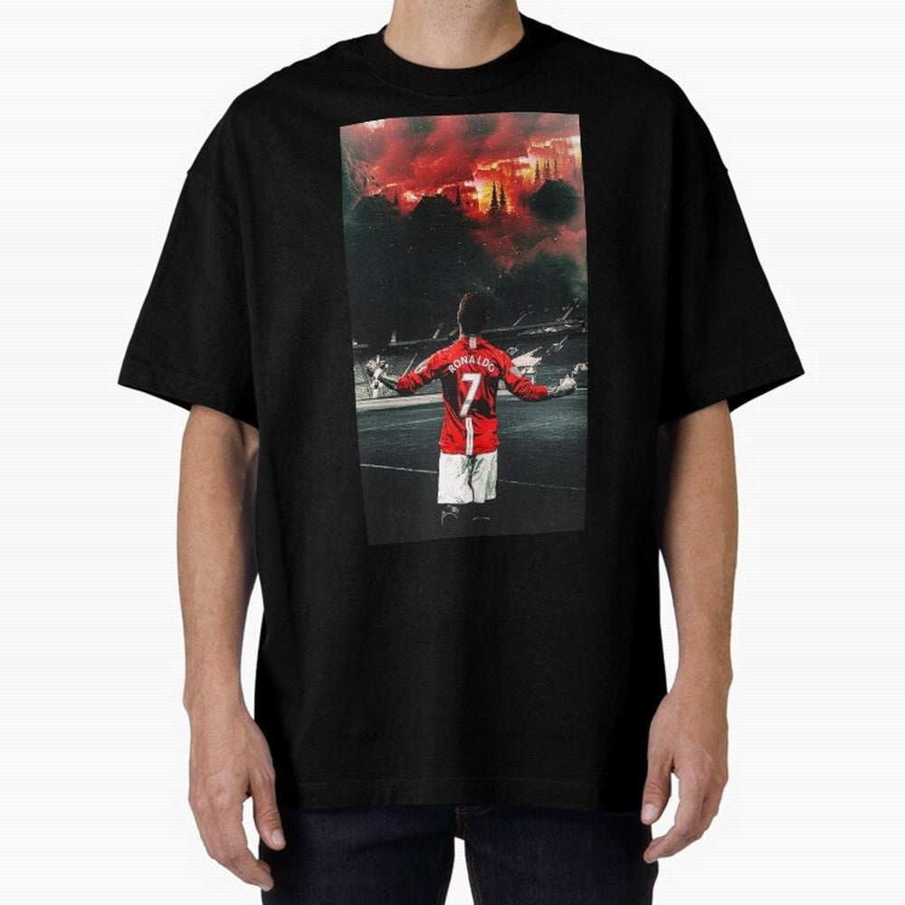 cristiano ronaldo manchester Oversized T-Shirt Carry National Pride through Global Football Passion for FIFA World Cup 2026 Group Stage, Highlighting CR7, France, Champion Mindset, Group Stage Buzz, Knockout Tension and Passionate Fan Culture;