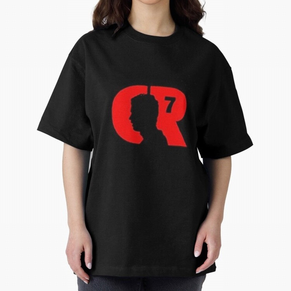Cristiano Ronaldo CR7 Manchester United Portugal siu siuu siuu siuuu Oversized T-Shirt Turn Up for Global Football Passion for FIFA World Cup 2026 Group Stage, Connected to Neymar, Haaland and Cristiano Ronaldo, France, Soccer Culture, Superstar