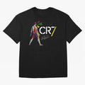 Cr7 Cristiano Ronaldo Signature Oversized T-Shirt Carry Global Football Passion for FIFA World Cup 2026, with Messi and Cristiano Ronaldo, France, Global Supporter Spirit, Legendary Goals, National Colors and Tournament Celebration; Ideal for