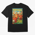 Portugal Lisbon Bel¨¦m Tower Cristiano Ronaldo FIFA World Cup Football Celebration Oversized T-Shirt Carry the Colors and Pride of Match Day Hype around FIFA World Cup 2026, Messi, CR7 and Mbappe, France, Stadium Memories, Football Loyalty,