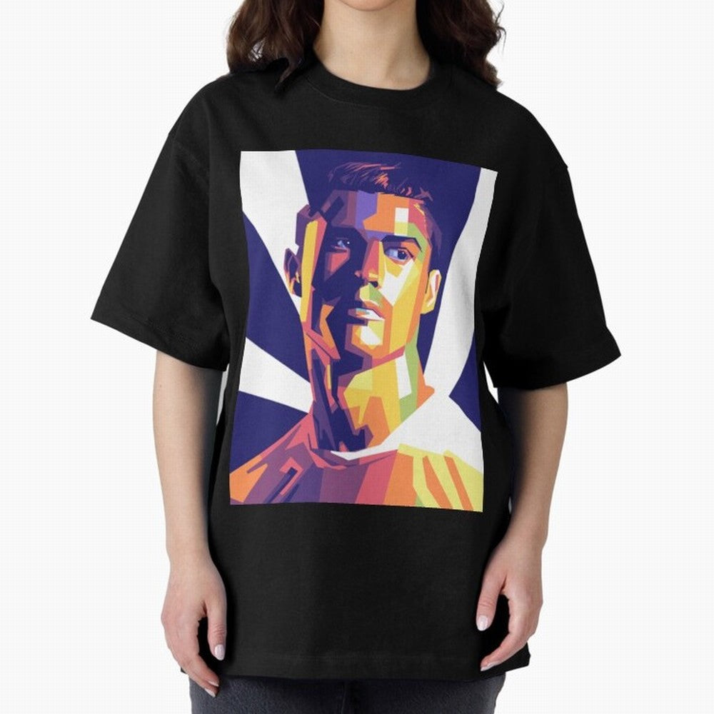 Cristiano Ronaldo cristiano ronaldo Oversized T-Shirt Make Every Kick Count in the FIFA World Cup 2026 USA Canada Mexico Journey through Haaland Highlights, Germany Pride, Championship Spirit, Famous Goals, Roaring Crowds and International Football