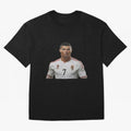 Sticker Ronaldo 2024 Oversized T-Shirt Bring Trophy Dreams to Match Day Hype around FIFA World Cup 2026, Messi and Cristiano Ronaldo, France and Portugal, Vintage Soccer Flavor, Modern Football Stars, National Flags and Final Night Emotion; Ideal