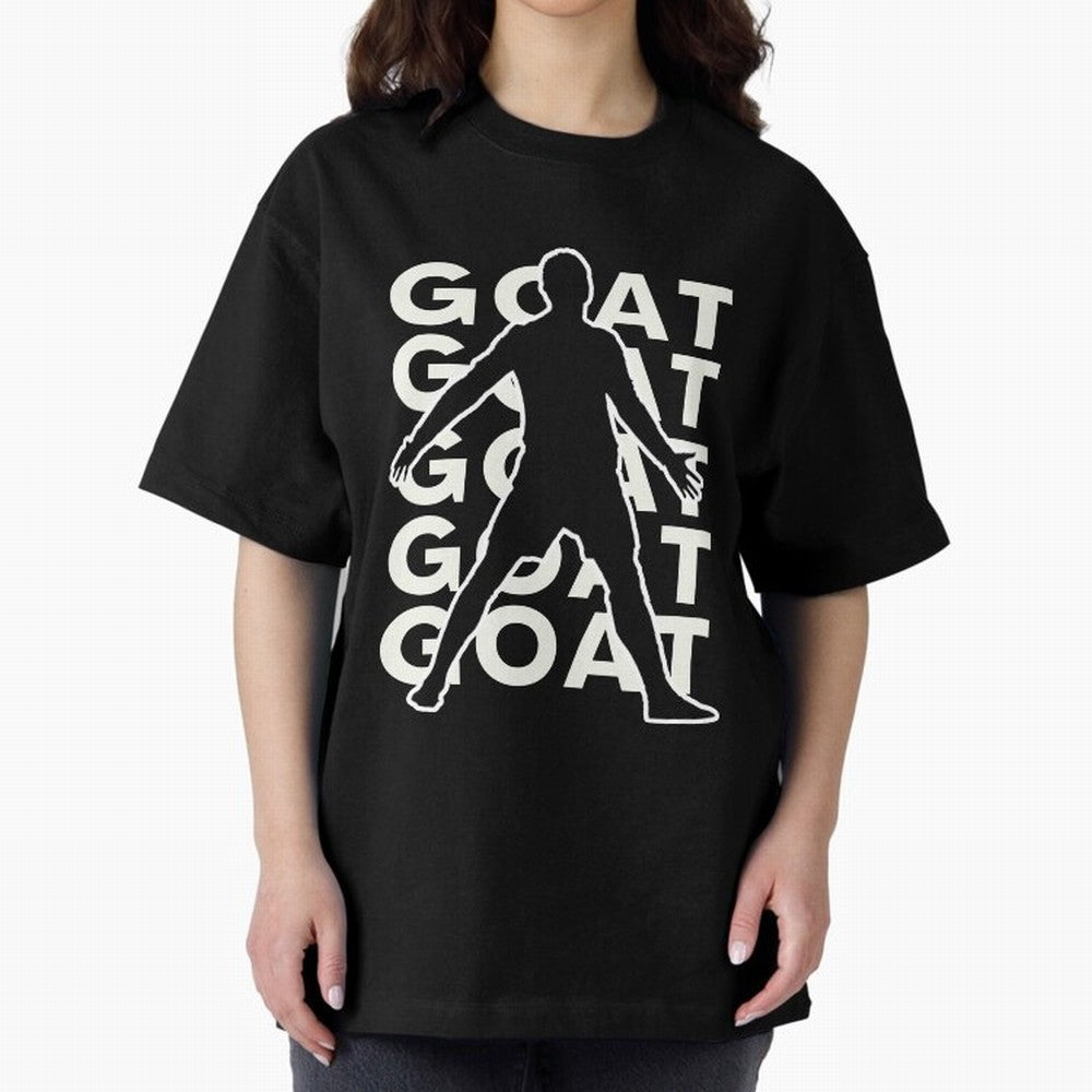 Cristiano Ronaldo the goat CR7 Oversized T-Shirt Carry Global Football Passion for FIFA World Cup 2026, with Messi and Cristiano Ronaldo, France, Global Supporter Spirit, Legendary Goals, National Colors and Tournament Celebration; Ideal for