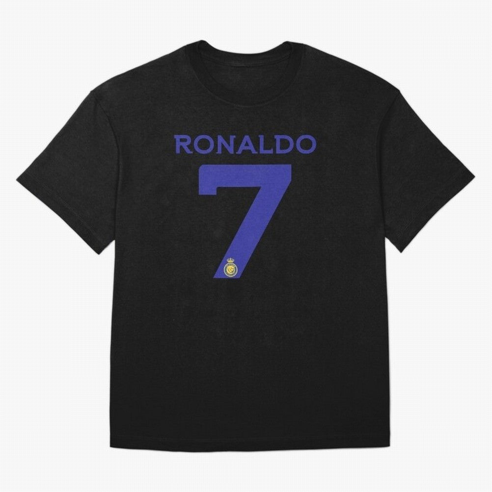 Ronaldo 7 Al-Nassr Football Club - Oversized T-Shirt Celebrate Golden Goal Energy in FIFA World Cup 2026 USA Canada Mexico for Fans of Messi and Cristiano Ronaldo and England, France and Netherlands, Bringing Retro Football Energy, Iconic