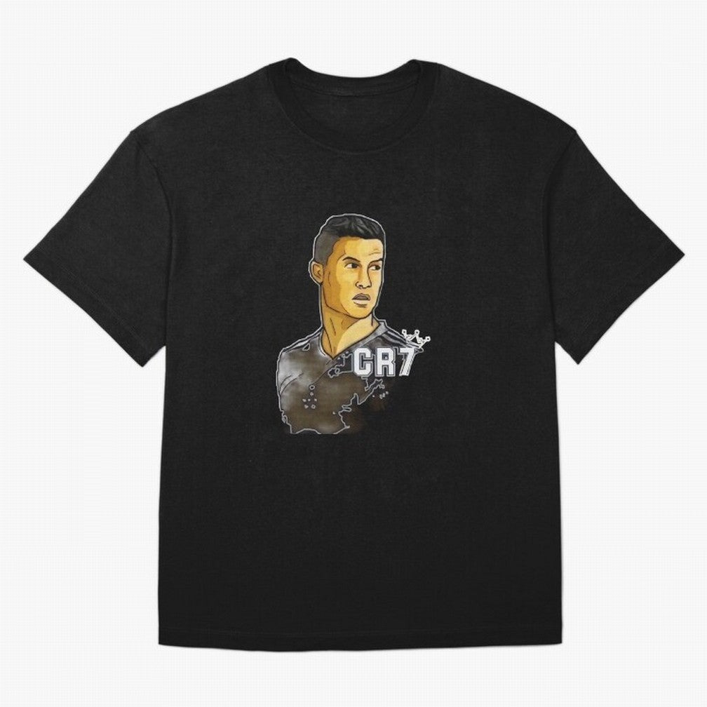 Cristiano Ronaldo digital art Oversized T-Shirt Enjoy the Biggest Football Party of Global Football Passion for FIFA World Cup 2026 USA Canada Mexico, Driven by CR7 and Messi, Spain and Netherlands, Goal Celebration Energy, Supporter Heritage,