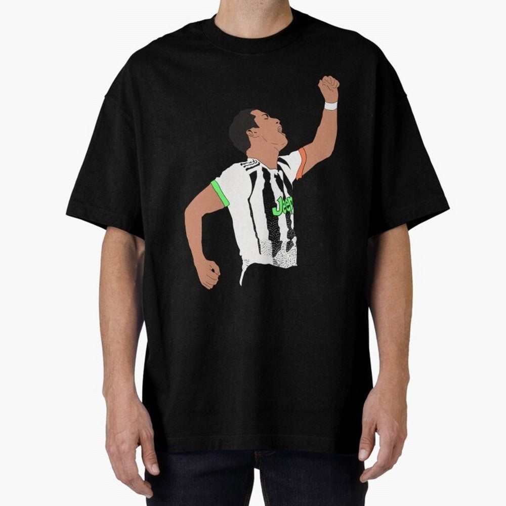 Cristiano Ronaldo Cristiano Ronaldo Juve Oversized T-Shirt Unlock FIFA World Cup 2026 USA Canada Mexico Spirit, Inspired by Netherlands, Mbappe and Neymar, Retro Football Energy, Iconic Rivalries, Trophy Chase Drama and Stadium Atmosphere; Created