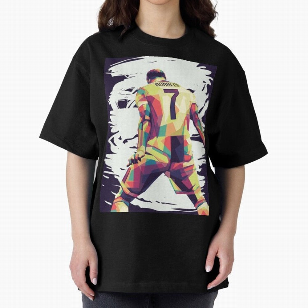Cristiano Ronaldo Art cristiano ronaldo Oversized T-Shirt Show Your Tournament Heart for FIFA World Cup 2026 Spirit, Inspired by Netherlands, Cristiano Ronaldo, Haaland and CR7, Tournament Hype, Historic Matchups, Family Viewing Parties and Global