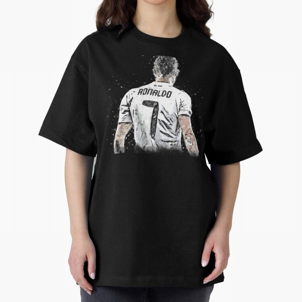 Cristiano Ronaldo Cristiano ronaldo back Oversized T-Shirt Feel FIFA World Cup 2026 Group Stage for Fans of Cristiano Ronaldo, Haaland and CR7 and Spain, Bringing Soccer Culture, Superstar Moments, National Team Dreams and Competitive Fire; Ideal