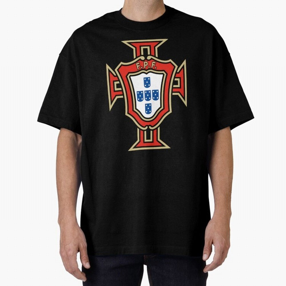 Portugal Soccer Logo Oversized T-Shirt Celebrate the Next Chapter of the FIFA World Cup 2026 Journey through Messi Highlights, Argentina and Brazil Pride, Football History, Final Match Energy, Crowd Noise and Once in a Lifetime Moments; Ideal for