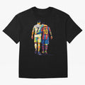 Cristiano Ronaldo and Messi Wpap Art Oversized T-Shirt Make Every Match About FIFA World Cup 2026 Group Stage Spirit, Capturing Netherlands, Messi, Neymar and Mbappe, Tournament Hype, Historic Matchups, Family Viewing Parties and Global Sports