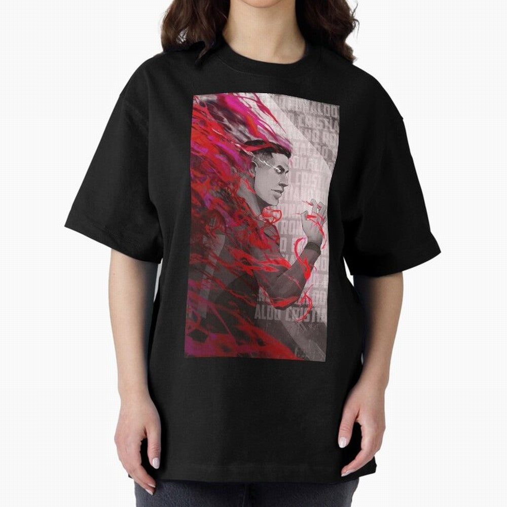 Cristiano Ronaldo x Blue Lock Oversized T-Shirt Celebrate the Magic of FIFA World Cup 2026 for Fans of Cristiano Ronaldo and Argentina and Brazil, Bringing Fan Favorite Moments, National Team Passion, Big Match Drama and Soccer History; Great for