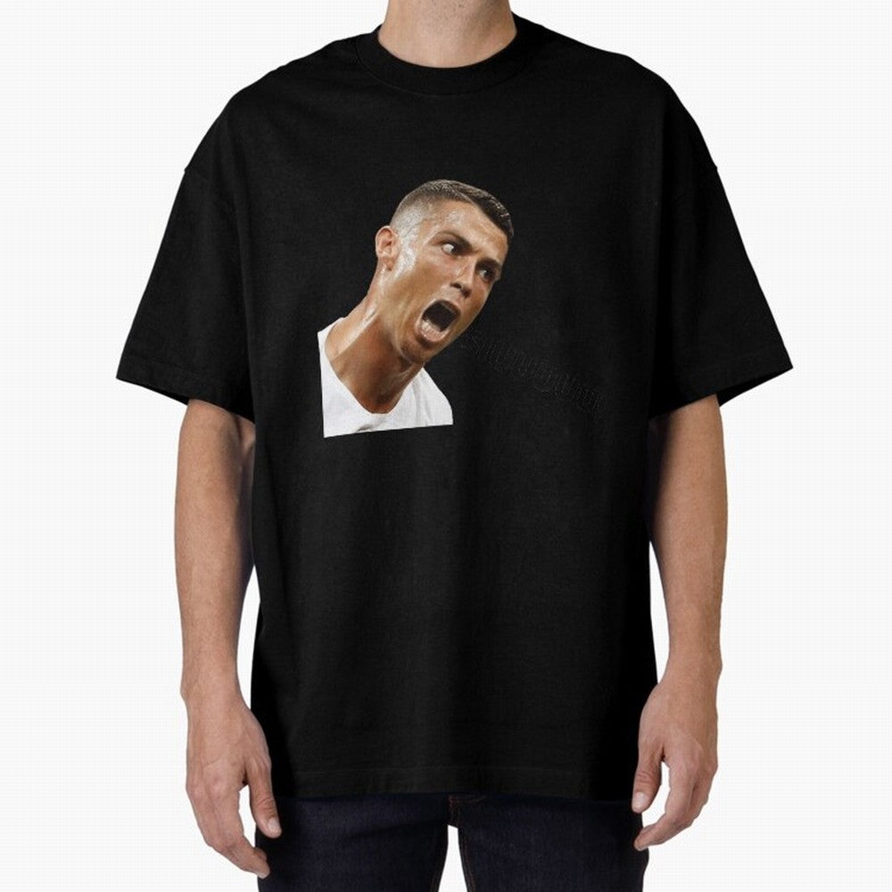 Cristiano Ronaldo Siuuu Meme Oversized T-Shirt Elevate Match Day Hype around FIFA World Cup 2026, CR7, England and Germany, Supporter Pride, Iconic Celebrations, Legendary Names and Global Match Day Energy; Built for Supporters Chasing Trophy