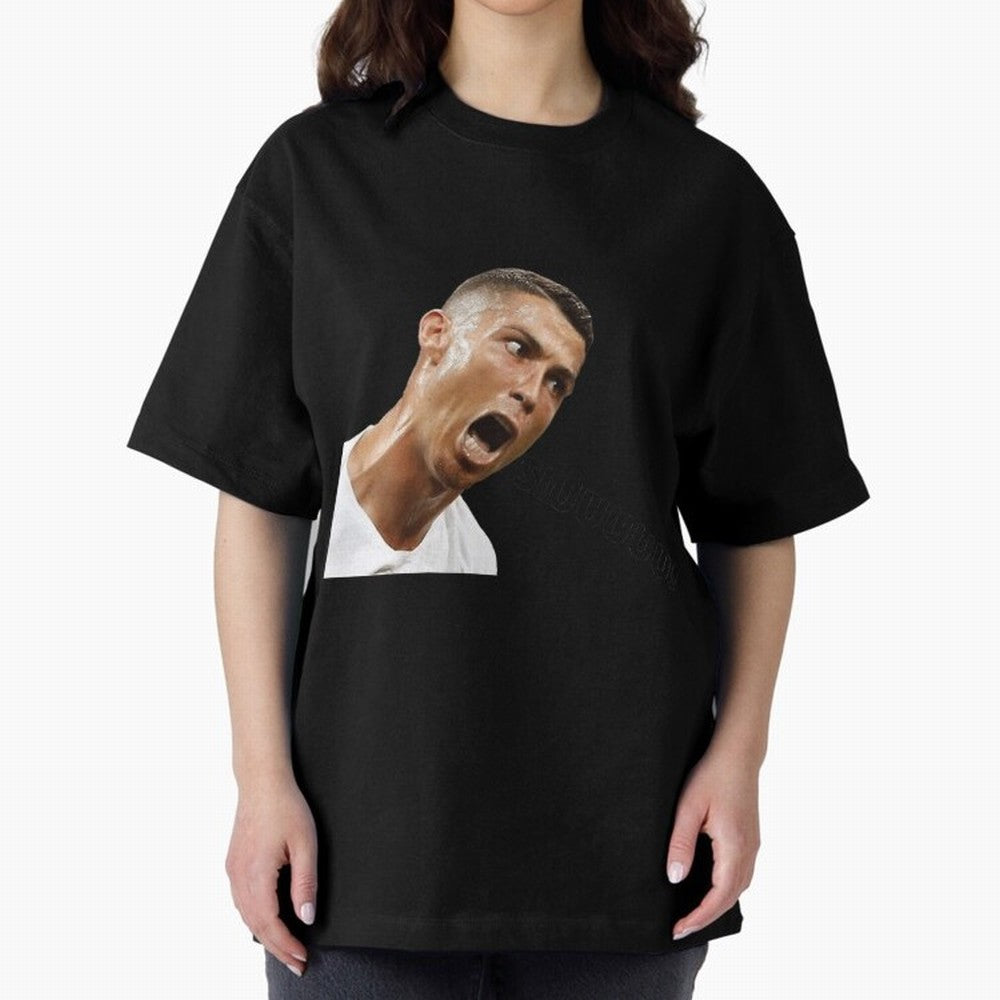 Cristiano Ronaldo Siuuu Meme Oversized T-Shirt Elevate Match Day Hype around FIFA World Cup 2026, CR7, England and Germany, Supporter Pride, Iconic Celebrations, Legendary Names and Global Match Day Energy; Built for Supporters Chasing Trophy