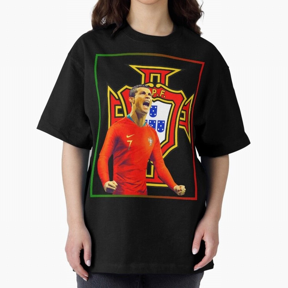 cristiano ronaldo Oversized T-Shirt Bring Bold Fan Energy to FIFA World Cup 2026 Group Stage Featuring Haaland, Germany Energy, Global Supporter Spirit, Legendary Goals, National Colors and Tournament Celebration; Perfect for People Who Love